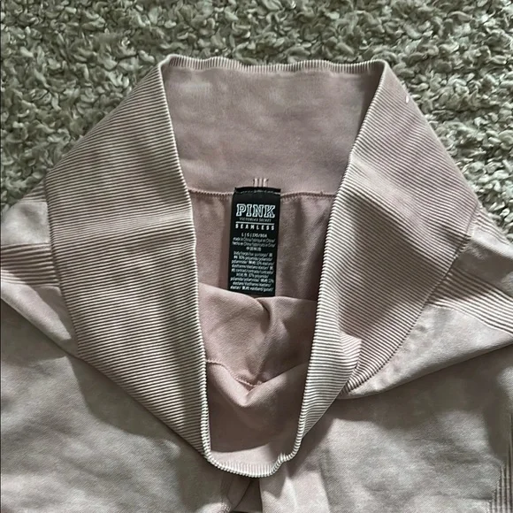 PINK Victoria's Secret Light Pink Ribbed Bike Shorts - Picture 2 of 3